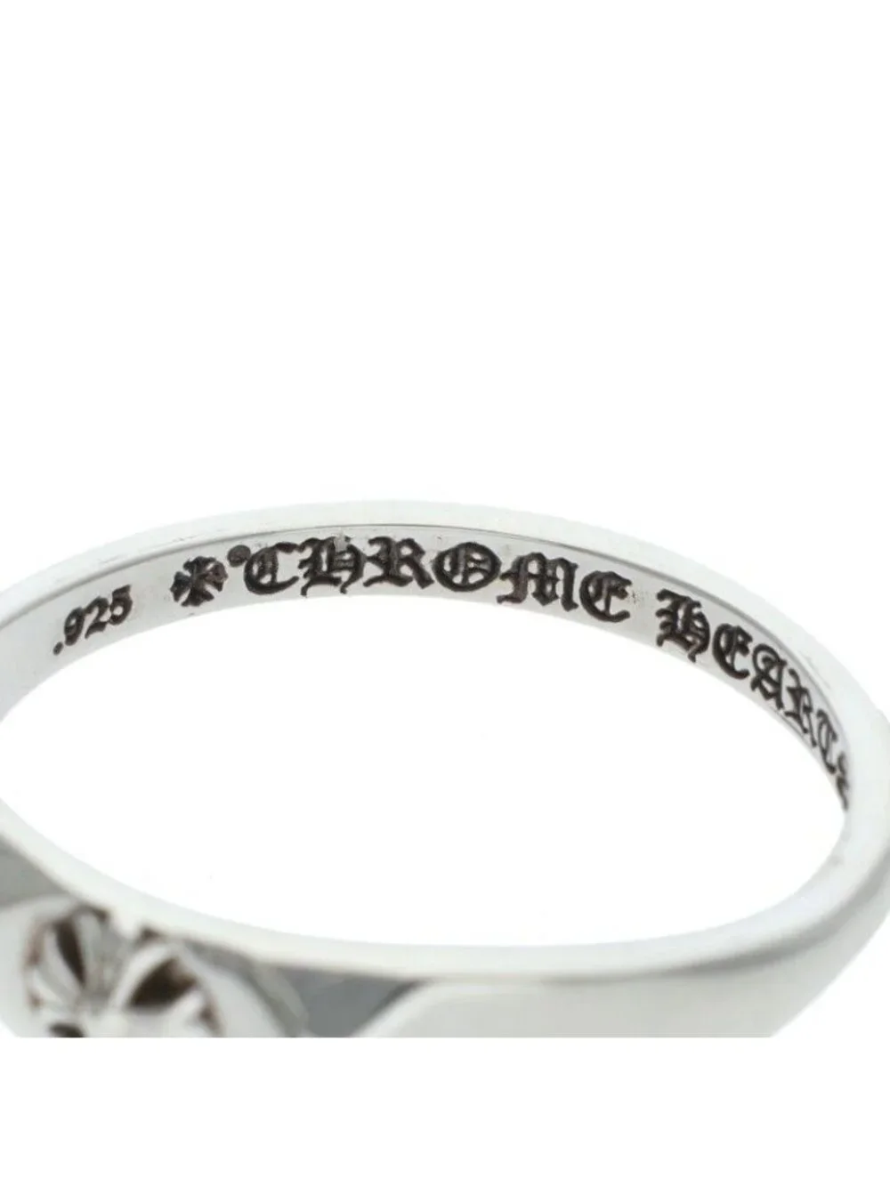 Chrome Hearts Bubblgm Pyramid Pls Bubble Gum Plus Silver Ring